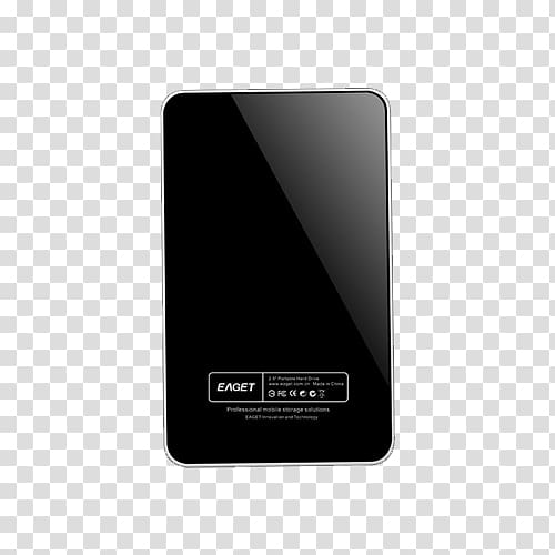 Electronics Gadget Brand, Silver Black mobile hard disk transparent background PNG clipart