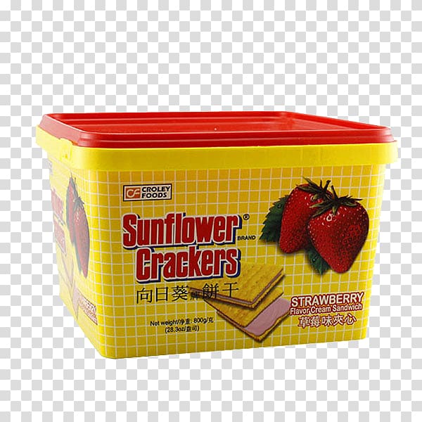 Common sunflower Biscuit Graham cracker Strawberry, Sunflower strawberry sandwich crackers transparent background PNG clipart