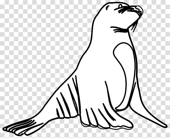 Earless seal Sea lion , Lion Outline transparent background PNG clipart