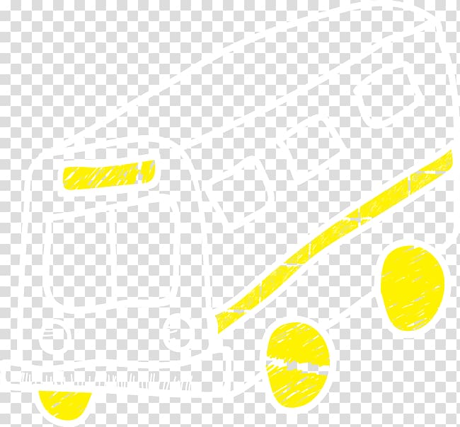 Brand Yellow Pattern, Hand-painted school bus transparent background PNG clipart