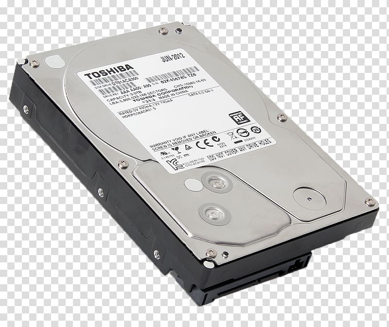 Laptop Hard Drives Serial ATA Toshiba DT Series HDD, Laptop transparent background PNG clipart