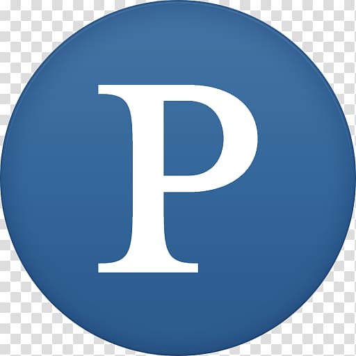 letter p symbol, blue text symbol trademark, Pandora transparent background PNG clipart