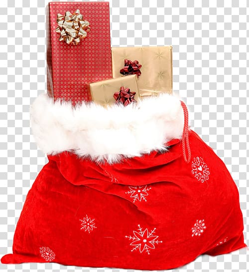 Santa Claus Christmas gift Christmas gift, christmas present transparent background PNG clipart