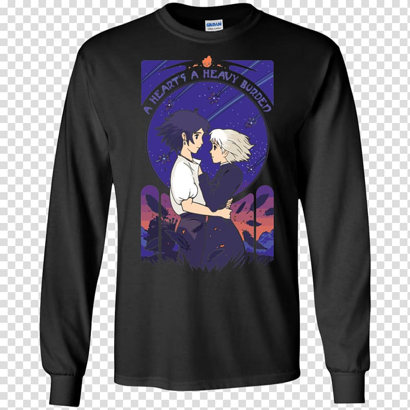 T-shirt Hoodie Clothing Sleeve, Howls Moving Castle Coloring Pages transparent background PNG clipart