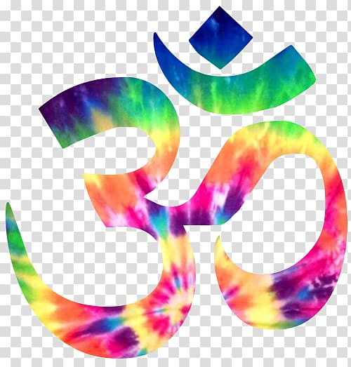 Om logo illustration, Symbol Om Poster Tie-dye, Om transparent background PNG clipart