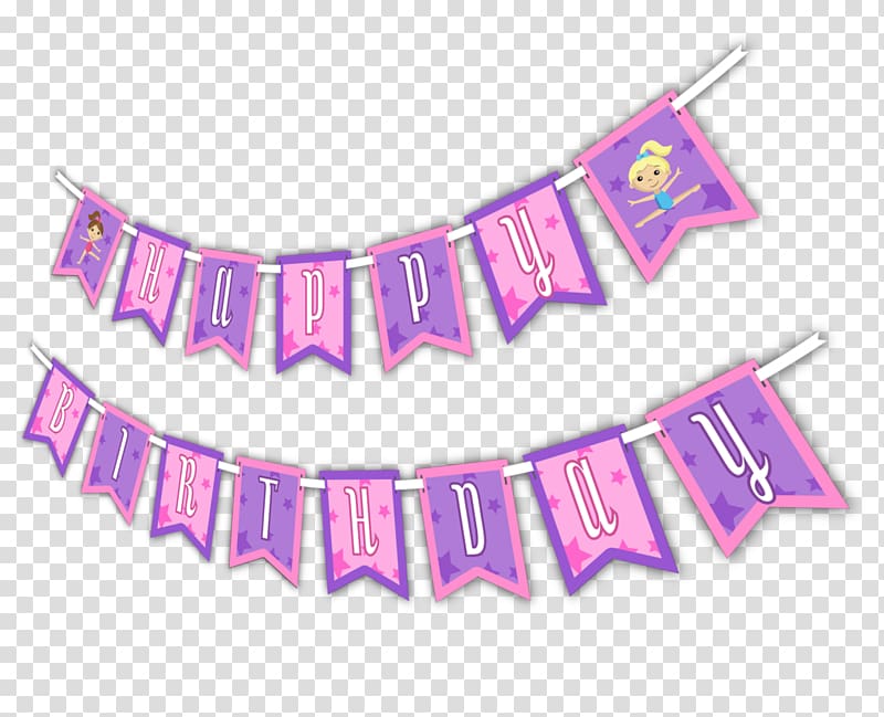 Birthday Paper Party Garland Bunting, Birthday transparent background PNG clipart
