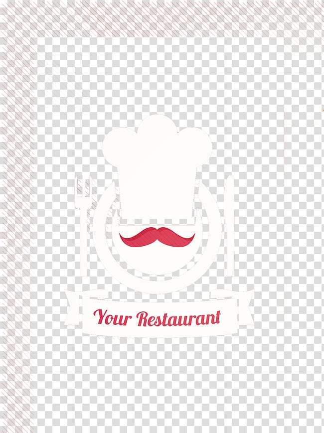 Logo Brand Font, Chef hat beard tableware transparent background PNG clipart