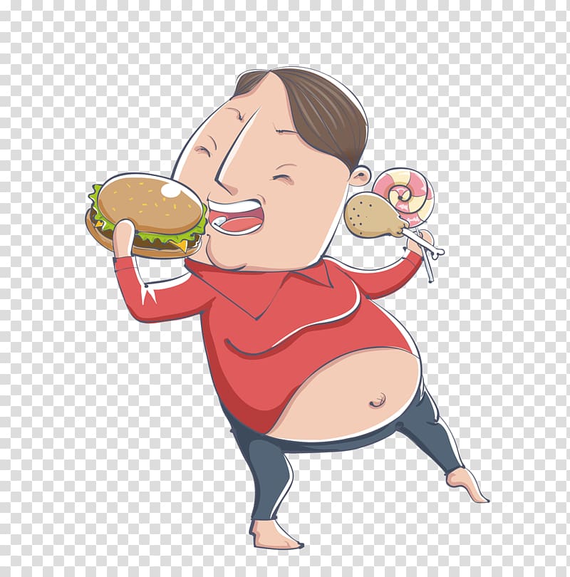 Hamburger Eating u51cfu80a5 Food, Man eating hamburger transparent background PNG clipart