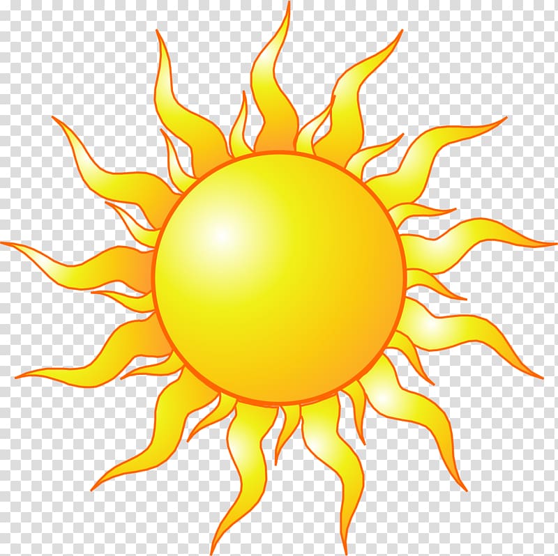 yellow sun illustration, Animation Sunlight , sun transparent background PNG clipart