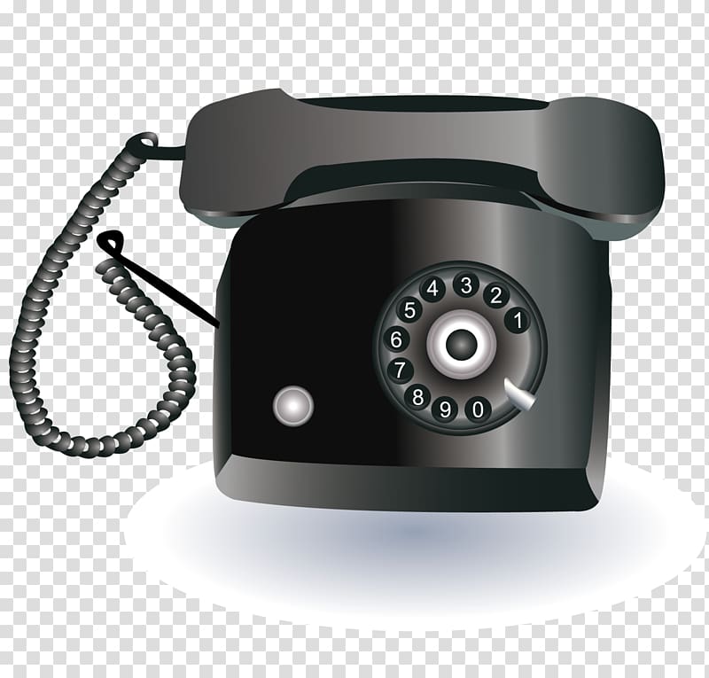 Telephone BlackBerry Classic Landline, Black phone transparent background PNG clipart