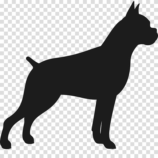 German Shepherd Rottweiler Dobermann, Silhouette Boxing transparent background PNG clipart