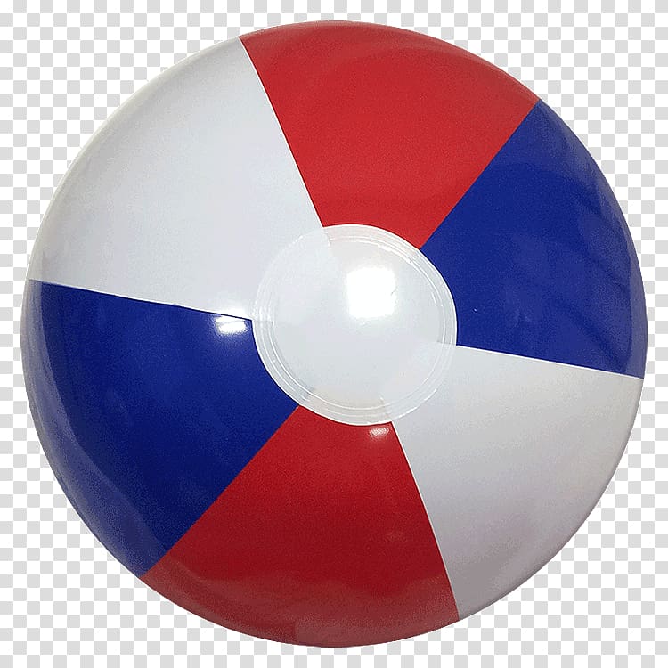 Beach ball Red Blue White, ball transparent background PNG clipart