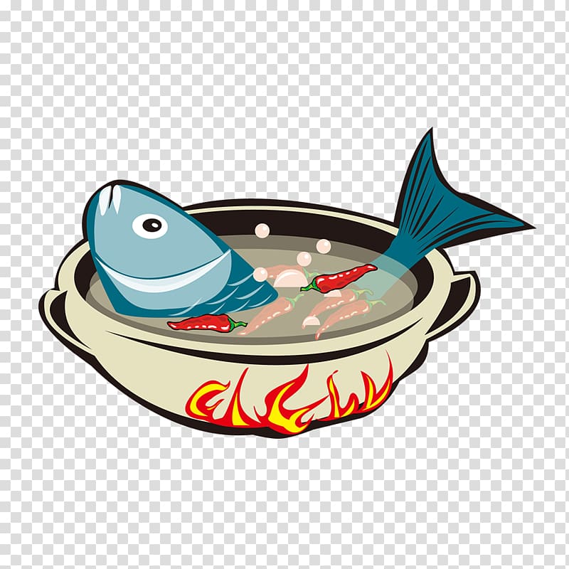 Hot pot Shabu-shabu Food Bibimbap Shuizhu, fish transparent background PNG clipart