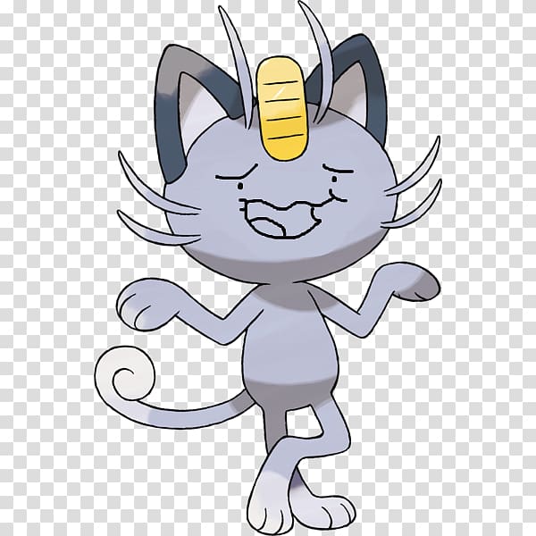 Pokémon Sun and Moon Meowth Alola Persian, others transparent background PNG clipart