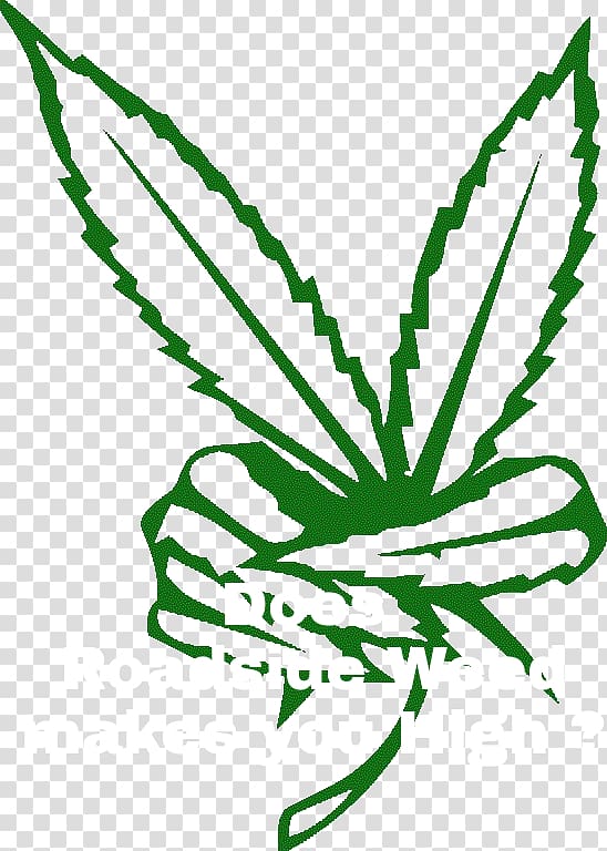 Cannabis smoking Decal Sticker Leaf, a piece of marijuana leaves transparent background PNG clipart