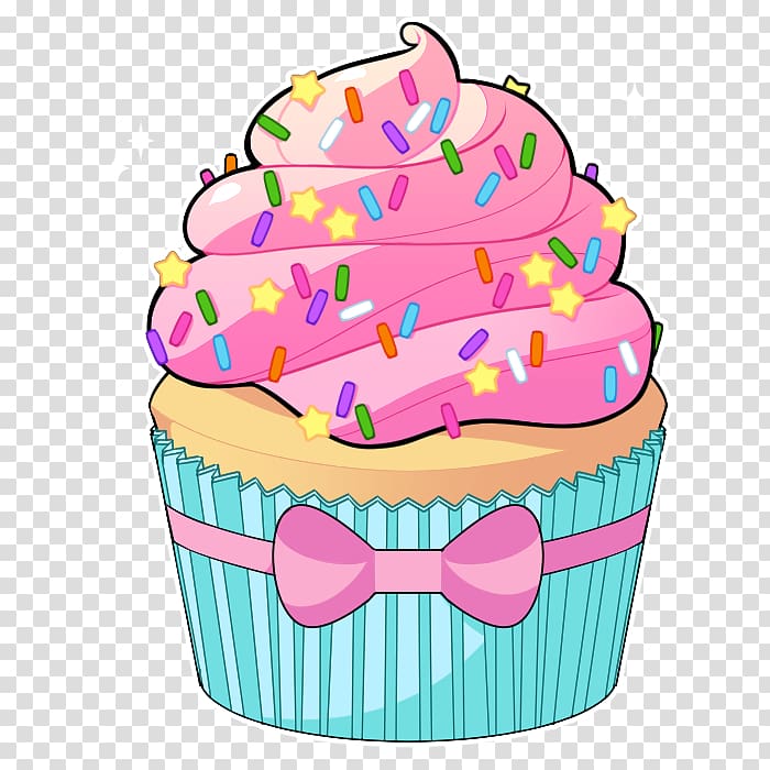 cupcake illustration, Cupcake Museo Geominero Royal icing , cake transparent background PNG clipart