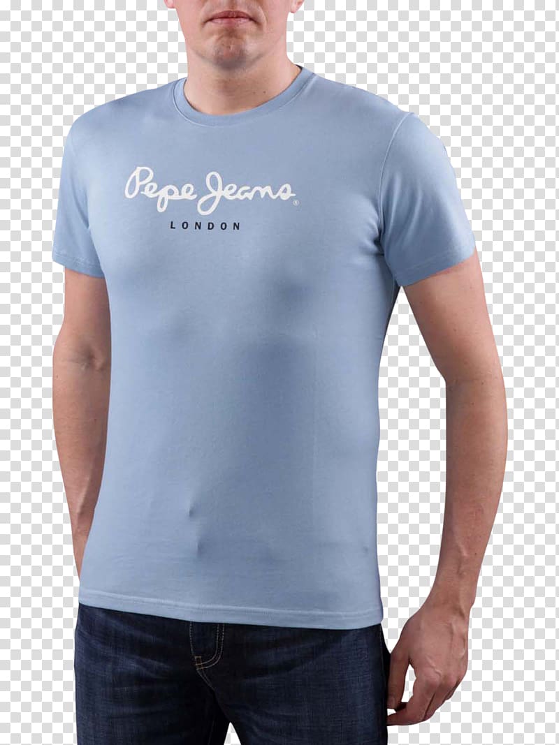 T-shirt Pepe Jeans Denim Top, T-shirt transparent background PNG clipart