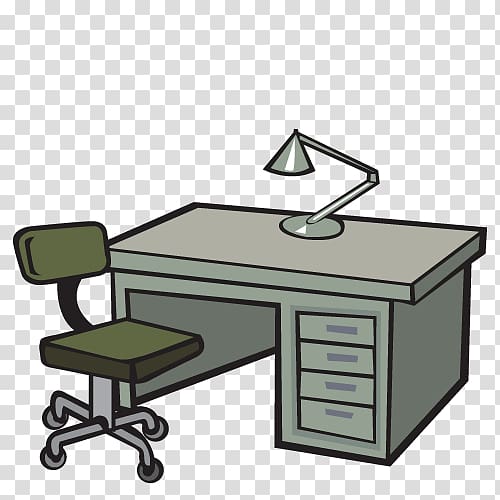 Old Desk Cartoon