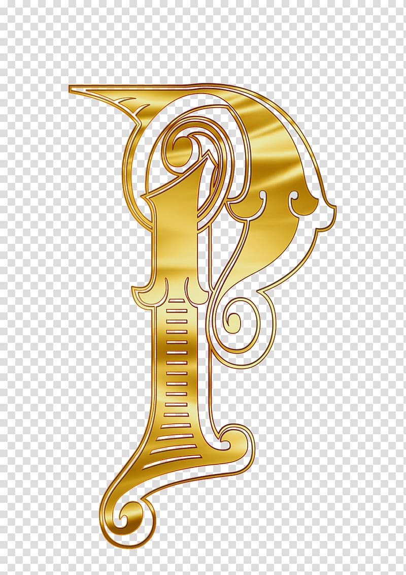 gold letter P illustration, Cyrillic Capital Letter R transparent background PNG clipart