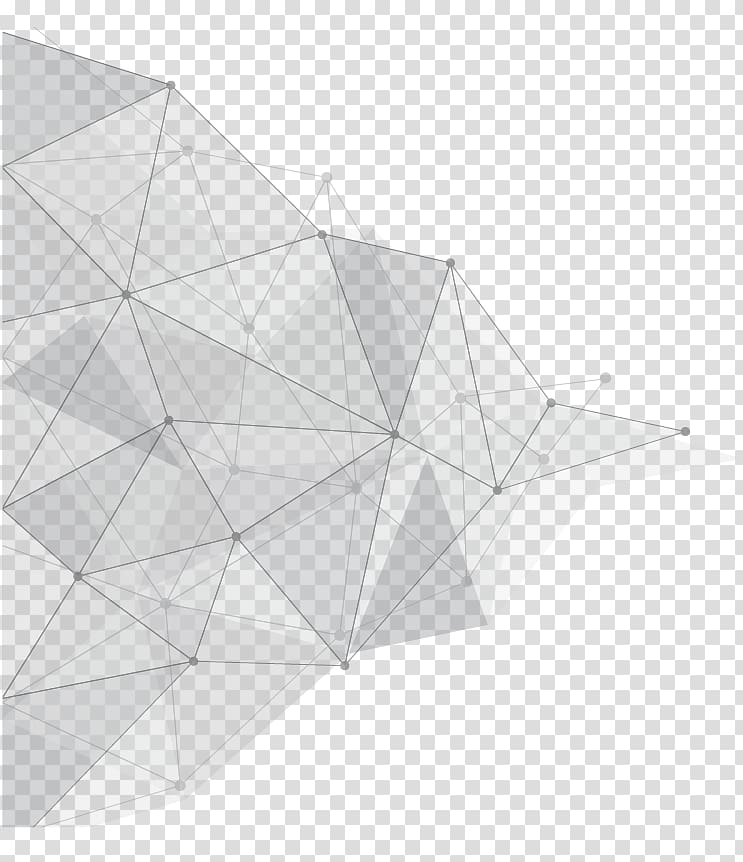 Geometry Angle, A triangular space background, gray and beige dots with line illustration transparent background PNG clipart