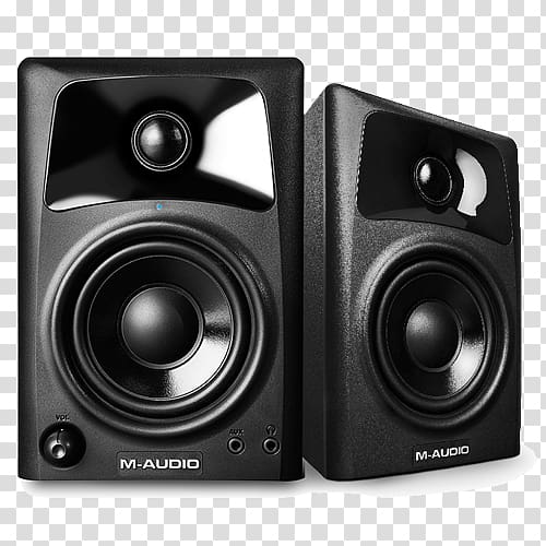 Studio monitor M-Audio AV32 / AV42 M-Audio AV32.1 Recording studio, GOLD SPEAKER transparent background PNG clipart