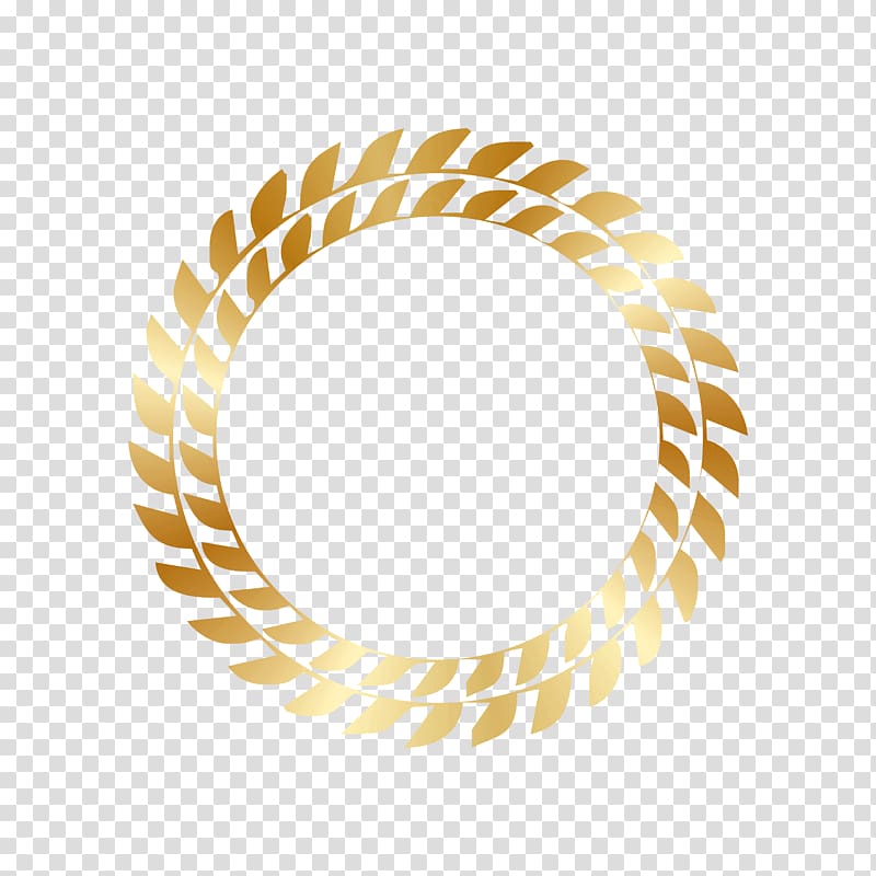 Olive wreath Computer file, Gold lace circle transparent background PNG clipart