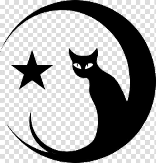 Sphynx cat Moon Kitten Mouse Black cat, moon transparent background PNG clipart