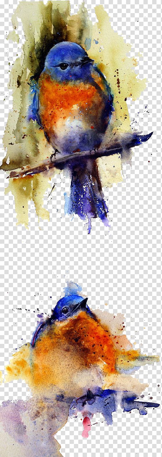 Watercolor: Animals Watercolor painting Artist Oil painting, Paintings sparrow transparent background PNG clipart