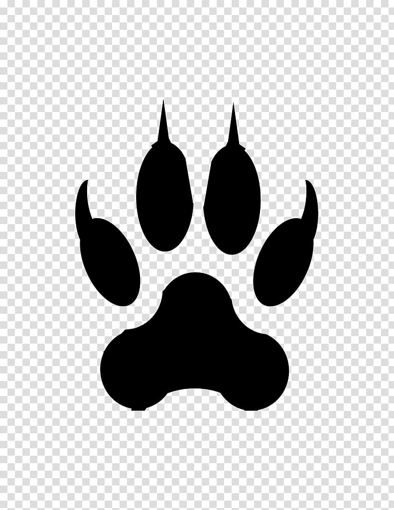 Cat Dog Paw Claw Bear, footprint transparent background PNG clipart