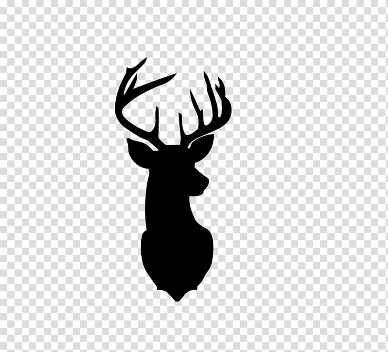reindeer face clipart black and white