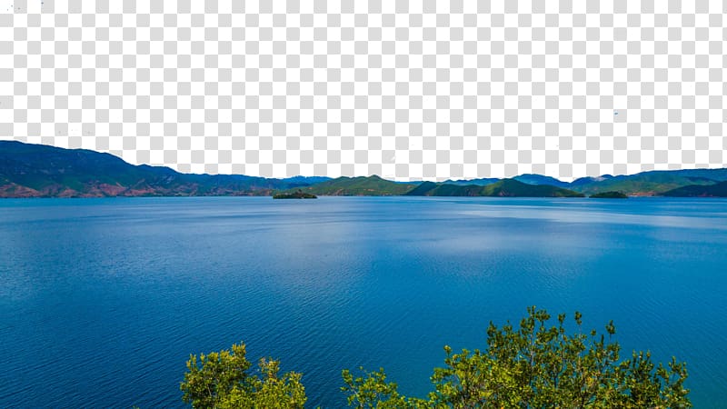 Loch Water resources Inlet Sky , Lugu Lake lattice Peninsula three years transparent background PNG clipart