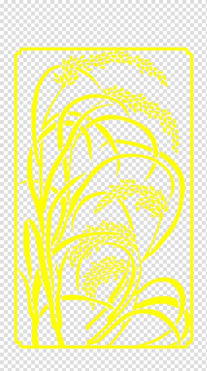 Yellow Illustration, Wheat pattern transparent background PNG clipart