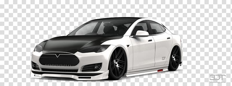 Alloy wheel Mid-size car Sports car Compact car, Tesla model 3 transparent background PNG clipart