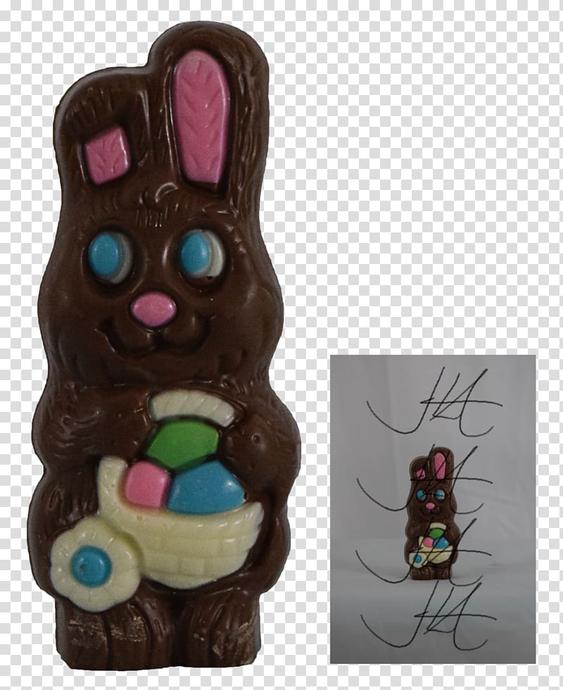 Easter Bunny Chocolate bunny Rabbit Candy, Chocolate Bunny transparent background PNG clipart