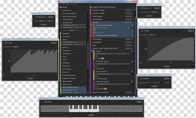 Screenshot Software synthesizer Computer Software MIDI Virtual Studio Technology, musical instruments transparent background PNG clipart