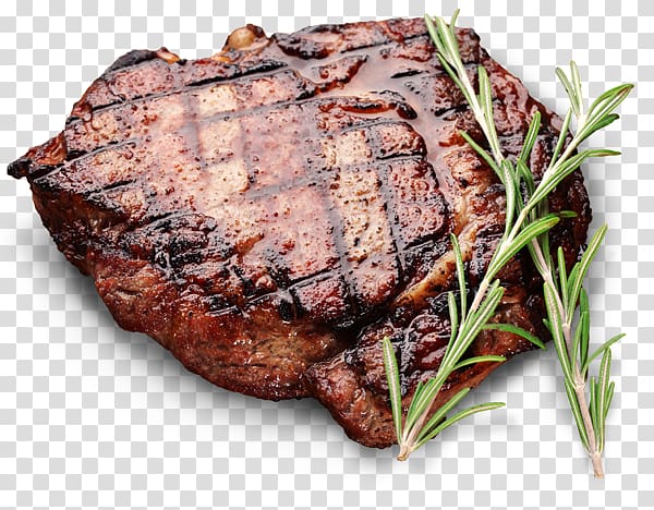 Beefsteak Chophouse restaurant Meat, Rib Eye Steak transparent background PNG clipart
