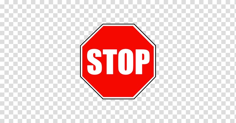 Sign stop transparent background PNG clipart