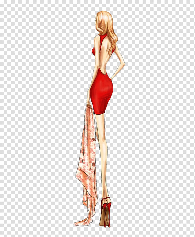 Fashion Skirt Designer Illustration, Sexy Girls transparent background PNG clipart