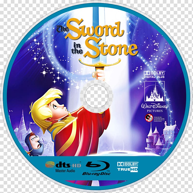 DVD Blu-ray disc The Walt Disney Company Compact disc Sword, sword in the stone transparent background PNG clipart