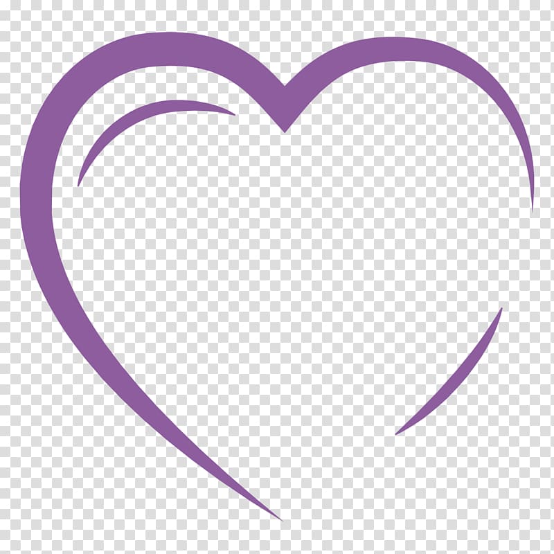 purple heart illustration, Lilac Violet Purple Magenta Body Jewellery, Heart outline transparent background PNG clipart