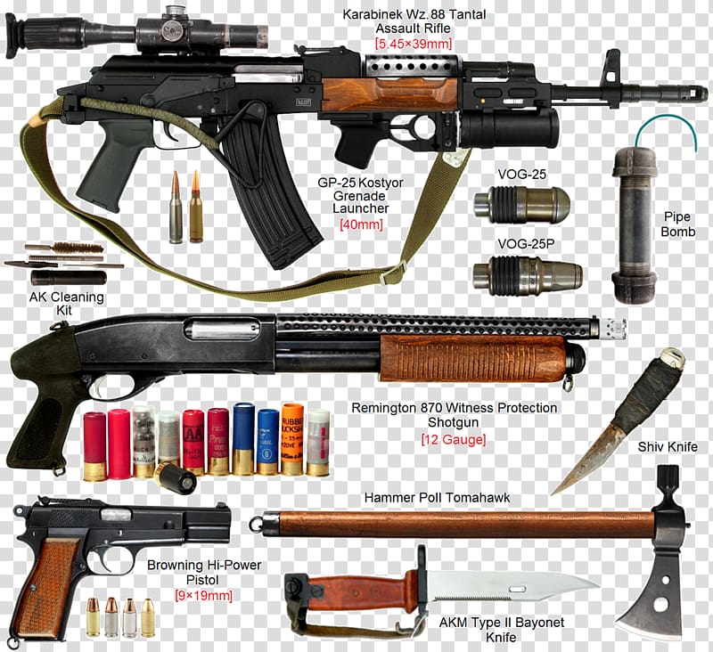 Weapon Gun Firearm FB Tantal Bayonet, grenade launcher transparent background PNG clipart