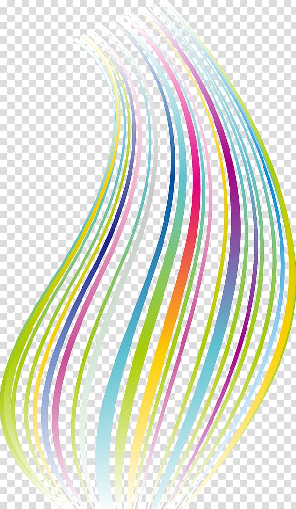 multicolored striped graphics, Line , Abstract rainbow lines transparent background PNG clipart