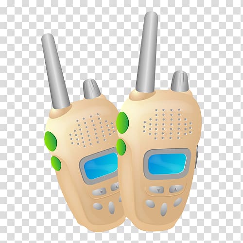 Walkie-talkie Communication, Phone material transparent background PNG clipart