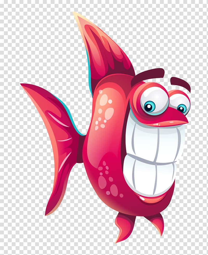 Funny fish Icon, Cartoon fish transparent background PNG clipart