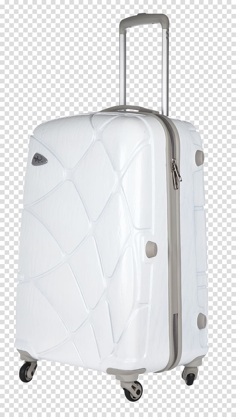 Hand luggage White, Strolley Bag transparent background PNG clipart