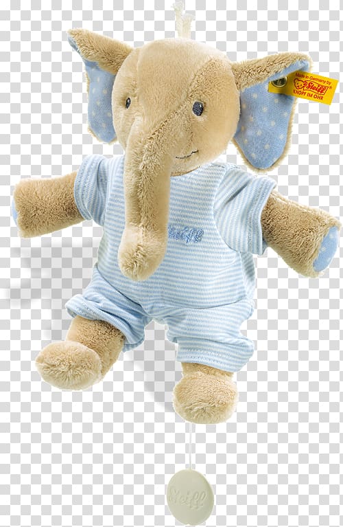 Elephantidae Stuffed Animals & Cuddly Toys Plush Margarete Steiff GmbH Music Boxes, Baby Teddy Bear transparent background PNG clipart