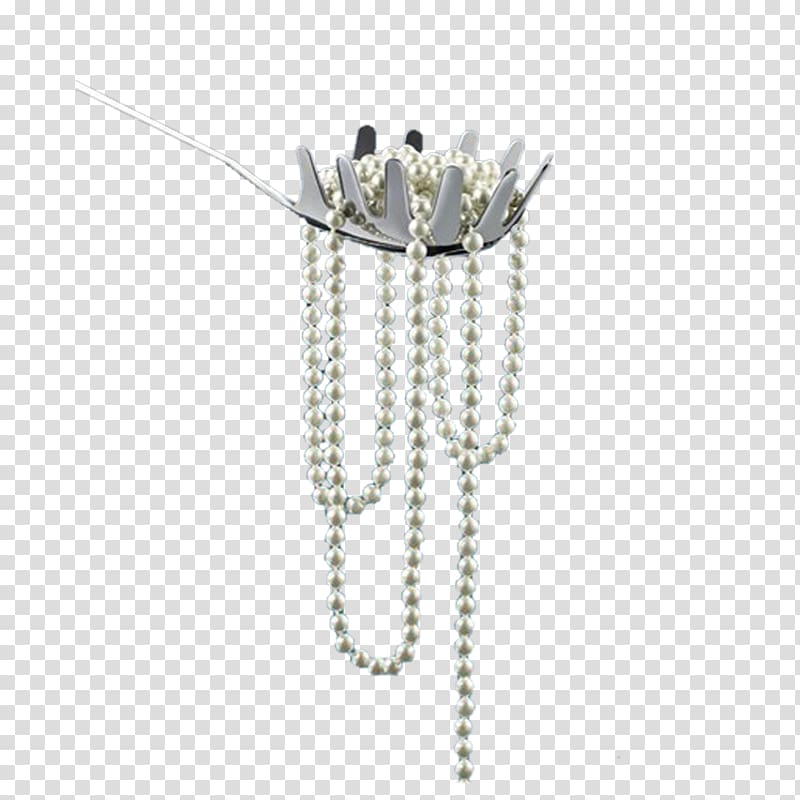 Pearl Necklace u9996u98fe, Spoon pearls transparent background PNG clipart