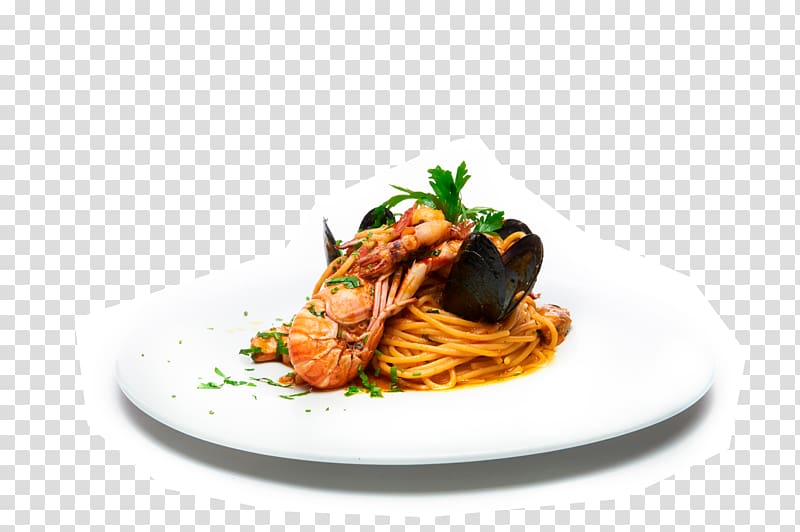 Spaghetti alla puttanesca Spaghetti alle vongole Taglierini Al dente Capellini, Los Menús De Restaurante transparent background PNG clipart