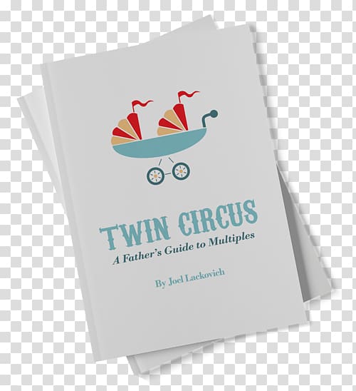 Twin Circus: A Father's Guide to Multiples Mockup Book Logo, thinbook transparent background PNG clipart