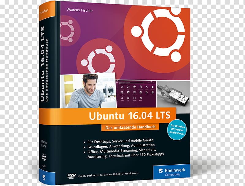 Ubuntu 14.04 LTS: Das umfassende Handbuch Long-term support Unity Amazon.com, Poster Cover transparent background PNG clipart